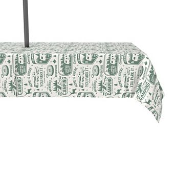Water Repellent, Outdoor, 100% Polyester, 60x84", RV Camping Life