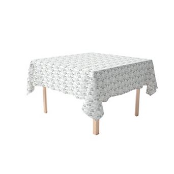 Square Tablecloth, 100% Polyester, 60x60", Monochrome Branches