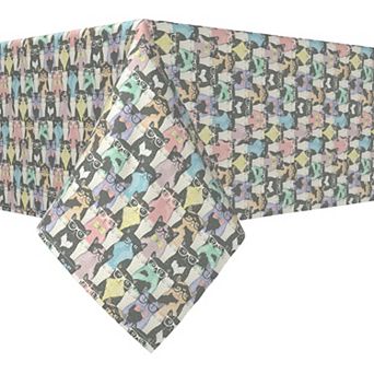 Rectangular Tablecloth, 100% Cotton, 52x84", Smarty Cats