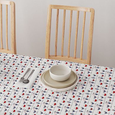 Square Tablecloth, 100% Polyester, 60x60", Cocktails in Hand