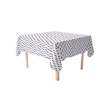 Square Tablecloth, 100% Cotton, 52x52", Boho Design