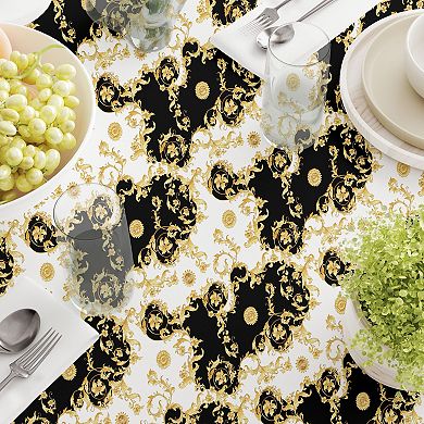 Square Tablecloth, 100% Cotton, 52x52", Floral 168