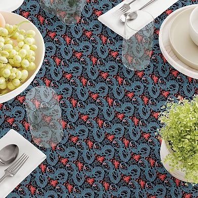 Rectangular Tablecloth, 100% Cotton, 52x104", Floral 30