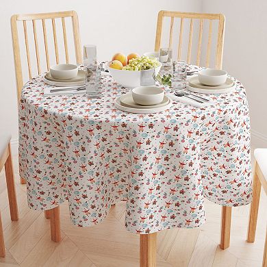 Round Tablecloth, 100% Polyester, 60" Round, Circus Time