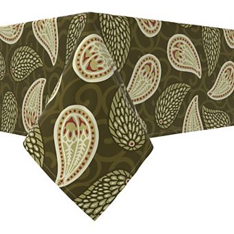 Rectangular Tablecloth, 100% Cotton, 60x104", Floral 151