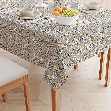Rectangular Tablecloth, 100% Cotton, 60x84", Floral 54