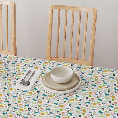 Rectangular Tablecloth, 100% Cotton, 60x104", Houseplant Collection