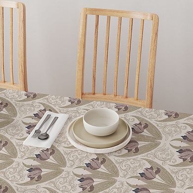 Rectangular Tablecloth, 100% Cotton, 60x84", Floral 57