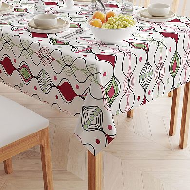 Square Tablecloth, 100% Cotton, 52x52", Floral 99