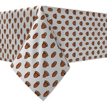 Rectangular Tablecloth, 100% Cotton, 52x84", Falling Acorns