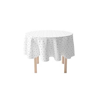 Round Tablecloth, 100% Polyester, 70" Round, Airplane Route Design