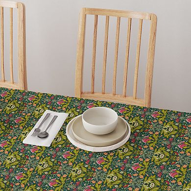 Rectangular Tablecloth, 100% Cotton, 52x84", Floral 45
