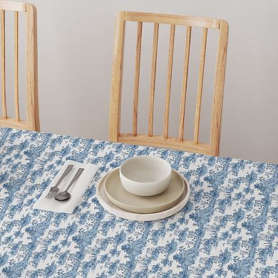 Square Tablecloth, 100% Cotton, 52x52", Floral 187