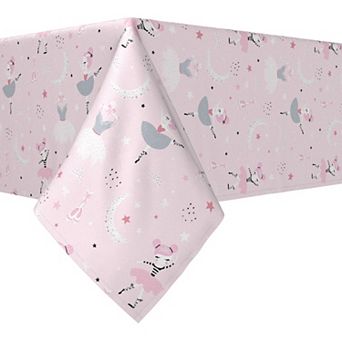 Rectangular Tablecloth, 100% Polyester, 60x120", Pink Ballerina