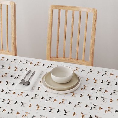 Round Tablecloth, 100% Polyester, 70" Round, Jack Russel Designs