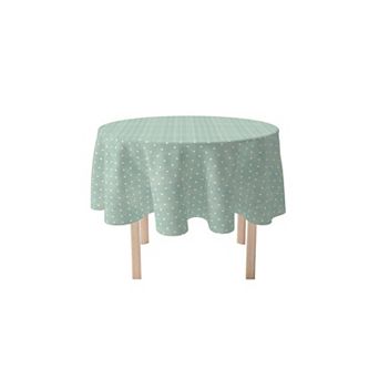 Round Tablecloth, 100% Polyester, 70" Round, Textured Dots