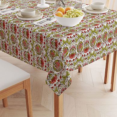 Rectangular Tablecloth, 100% Cotton, 60x104", Floral 3