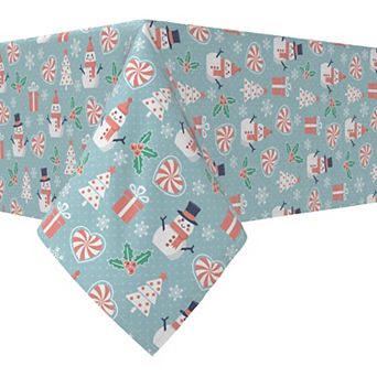 Rectangular Tablecloth, 100% Cotton, 52x84", Merry Holiday Designs
