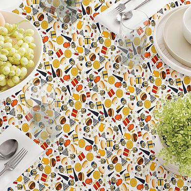 Rectangular Tablecloth, 100% Polyester, 60x104", Hanukkah Celebration Essentials