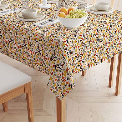 Rectangular Tablecloth, 100% Polyester, 60x104", Hanukkah Celebration Essentials