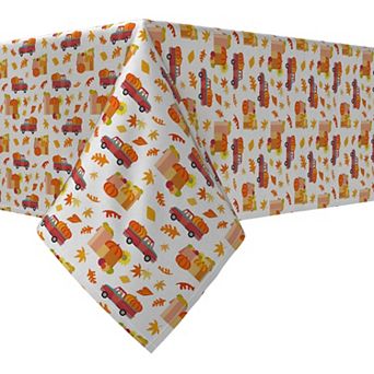 Rectangular Tablecloth, 100% Cotton, 60x84", Fall Fest