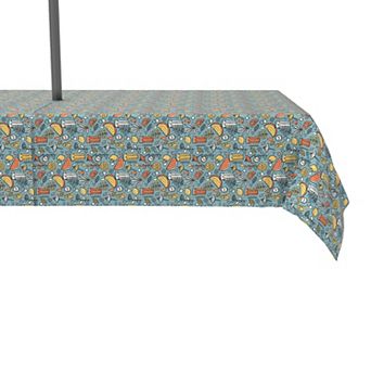 Water Repellent, Outdoor, 100% Polyester, 60x84", Colorful Refreshments