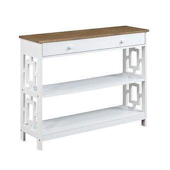 Convenience Concepts Town Square 1 Drawer Console Table