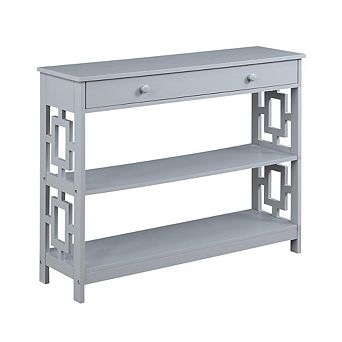Convenience Concepts Town Square 1 Drawer Console Table