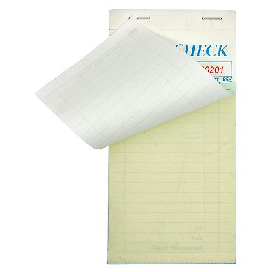 10 Pack Restaurant Order Pads for Servers, Guest Check Pads for Waiter, Waitress, 2-Part Carbonless, 50 Sheets/Book (3 x 7 In)