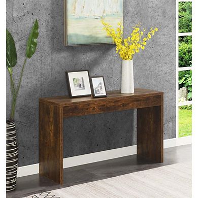 Convenience Concepts Northfield Hall Console Table/Desk, Gray Faux Marble