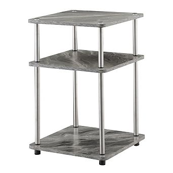 Convenience Concepts Designs2Go No Tools 3 tier End Table