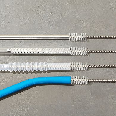 4-pack Metal Straw Cleaner - Extra Long Stainless Steel Brush For Cleaning