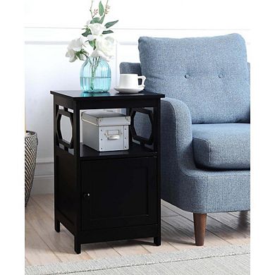 Convenience Concepts Omega End Table with Cabinet