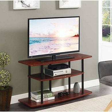 Convenience Concepts Designs2Go No Tools 3 Tier Wide TV Stand