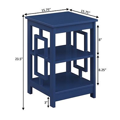 Convenience Concepts Town Square End Table with Shelves