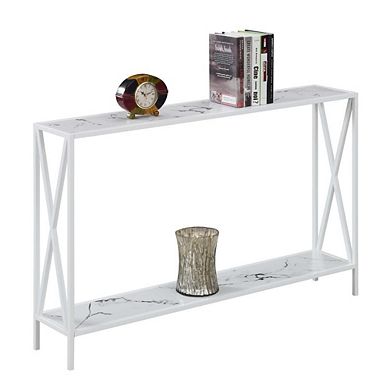 Convenience Concepts Tucson Console Table, English Oak Black