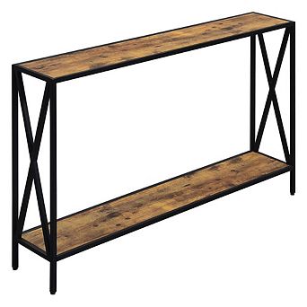 Convenience Concepts Tucson Console Table, English Oak Black