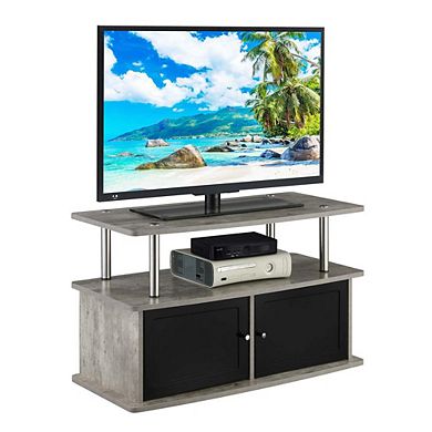 Convenience Concepts Designs2Go TV Stand with 2 Storage Cabinets and Shelf