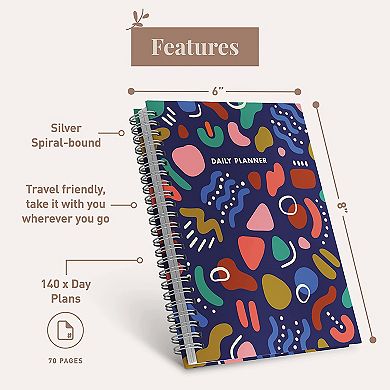 Rileys & Co Undated Planner For Women, 240 Pages To Do List Notebook