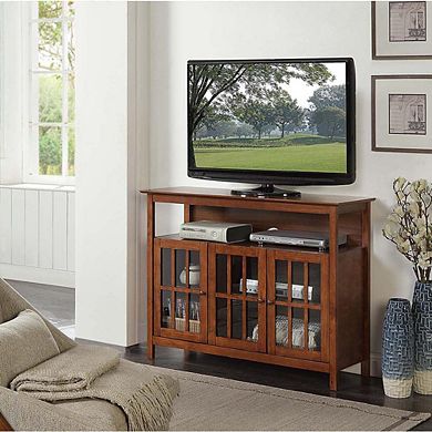 Convenience Concepts Big Sur Deluxe TV Stand with Storage Cabinets and Shelf for TVs up to 55 Inches