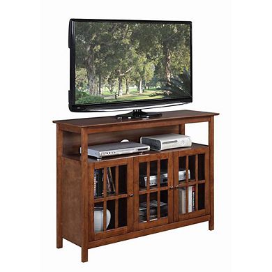 Convenience Concepts Big Sur Deluxe TV Stand with Storage Cabinets and Shelf for TVs up to 55 Inches
