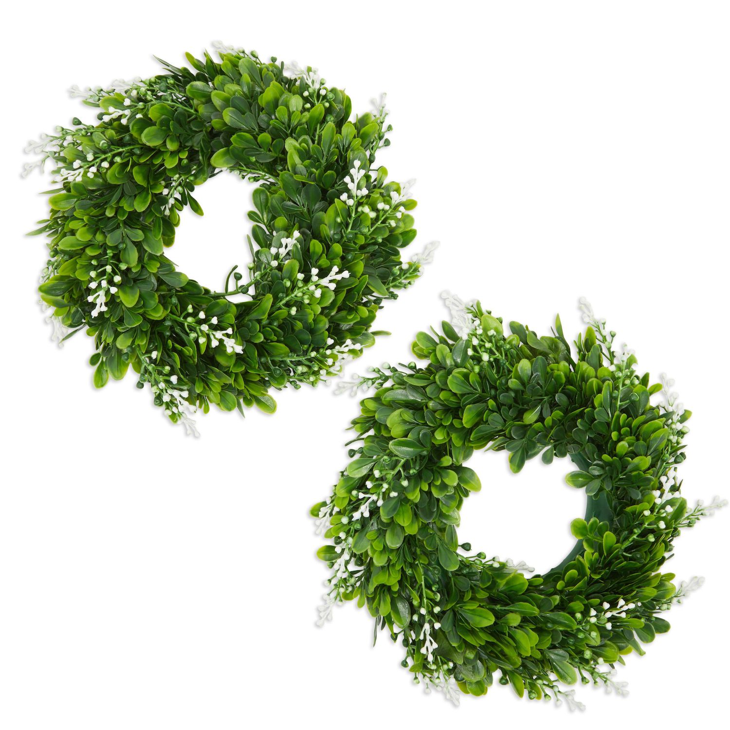 3 Pack Small Green Tinsel Front Door Wreath for Christmas, Holiday  Decorations for Windows (12 x 12 Inches)