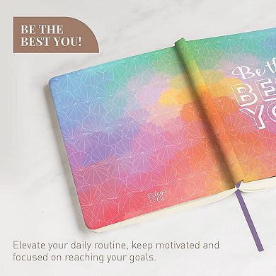 Rileys Co Dotted Journal Notebook, Hardcover Be the Best You Motivational Journal