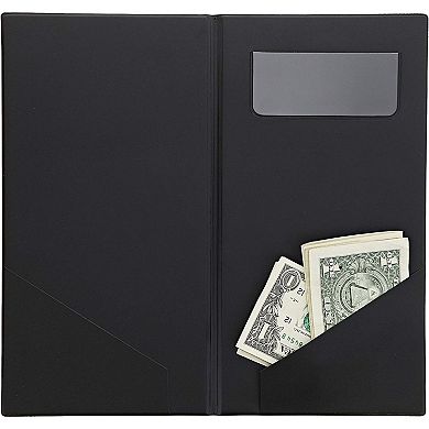 10-Pack Restaurant Guest Check Presenters, Red Server Books,10.5x5.5 in