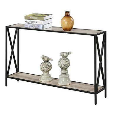 Convenience Concepts Tucson Console Table, Sandstone Black