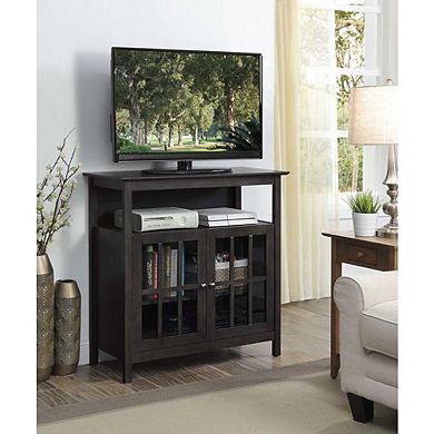 Convenience Concepts Big Sur Highboy TV Stand, Black