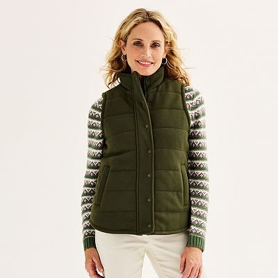 Kohls quilted vest hot sale