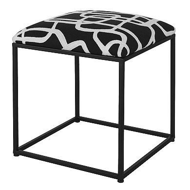 Uttermost Twists & Turns Fabric Accent Stool