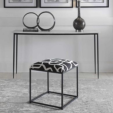 Uttermost Twists & Turns Fabric Accent Stool
