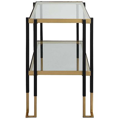 Uttermost Kentmore Glass Side Table